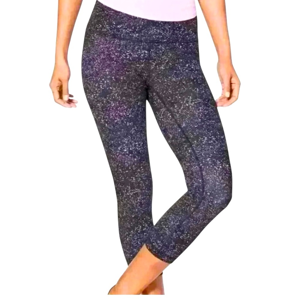 Lululemon Speckled Black and Purple Leggings size 4